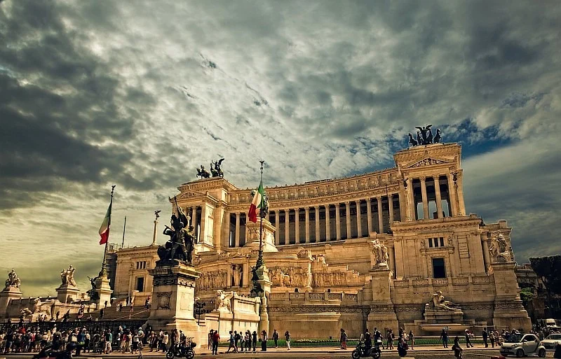 Památník Monumento Vittorio Emanuele v Římě.